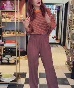 BOB & BILL RESORT COLLECTION | BILLIE PANTS - CHOCOLAT