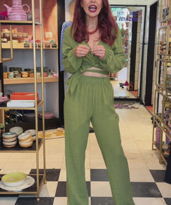 BOB & BILL RESORT COLLECTION | BILLIE PANTS - PISTACHE
