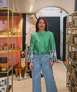 NÜMPH | ADELINA SHIRT - VIBRANT GREEN