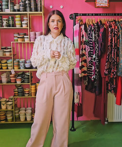 YAS | FRAYLY LS SHIRT - BIRCH