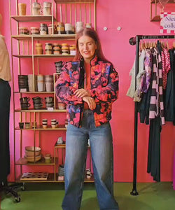 Y.A.S | FIPURA LS QUILTED JACKET - NAVY BLAZER LIMO