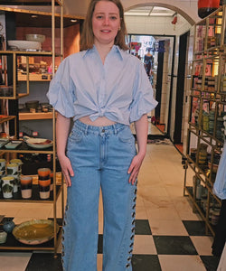 PUFFY BLOUSE - BLUE