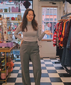 MURCIA  LS TURTLENECK TOP - STEEL GREY