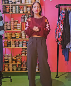 Y.A.S | LURI HW PANTS - SEAL BROWN