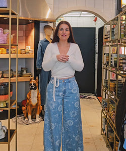 NÜMPH | GISELLY HR WIDE JEANS - LIGHT BLUE DENIM