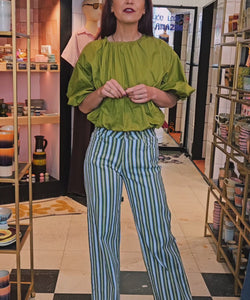 BEERTJE BLOUSE -GREEN
