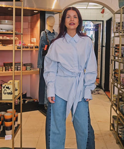 WITO BOW SHIRT - BLUE