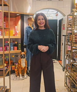 Y.A.S | ZUMA LS WOOL BLEND KNIT PULLOVER - PONDEROSA PINE