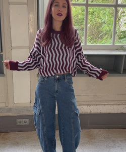 TANNIE PULLOVER - BORDEAUX