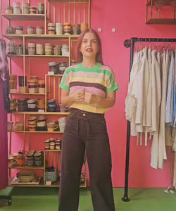 NÜMPH | MIVA SS PULLOVER - POISON GREEN