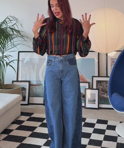 MILLE STRIPED BLOUSE - MULTI