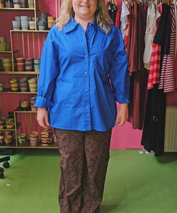 SKYLAR BLOUSE - ROYAL BLUE