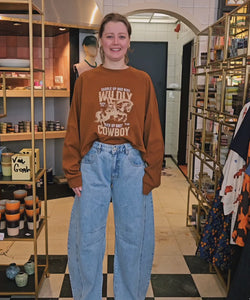 WILDLY COWBOY SWEATER - CAMEL