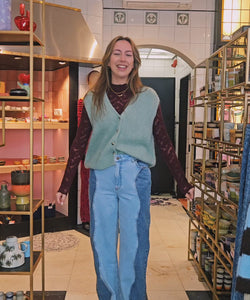 VEERLE CROCHET TOP - BORDEAUX