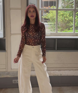 REMY BARREL JEANS - WHITE