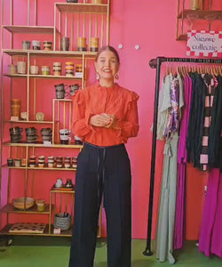 Y.A.S | TALI MW PANTS - NAVY BLAZER