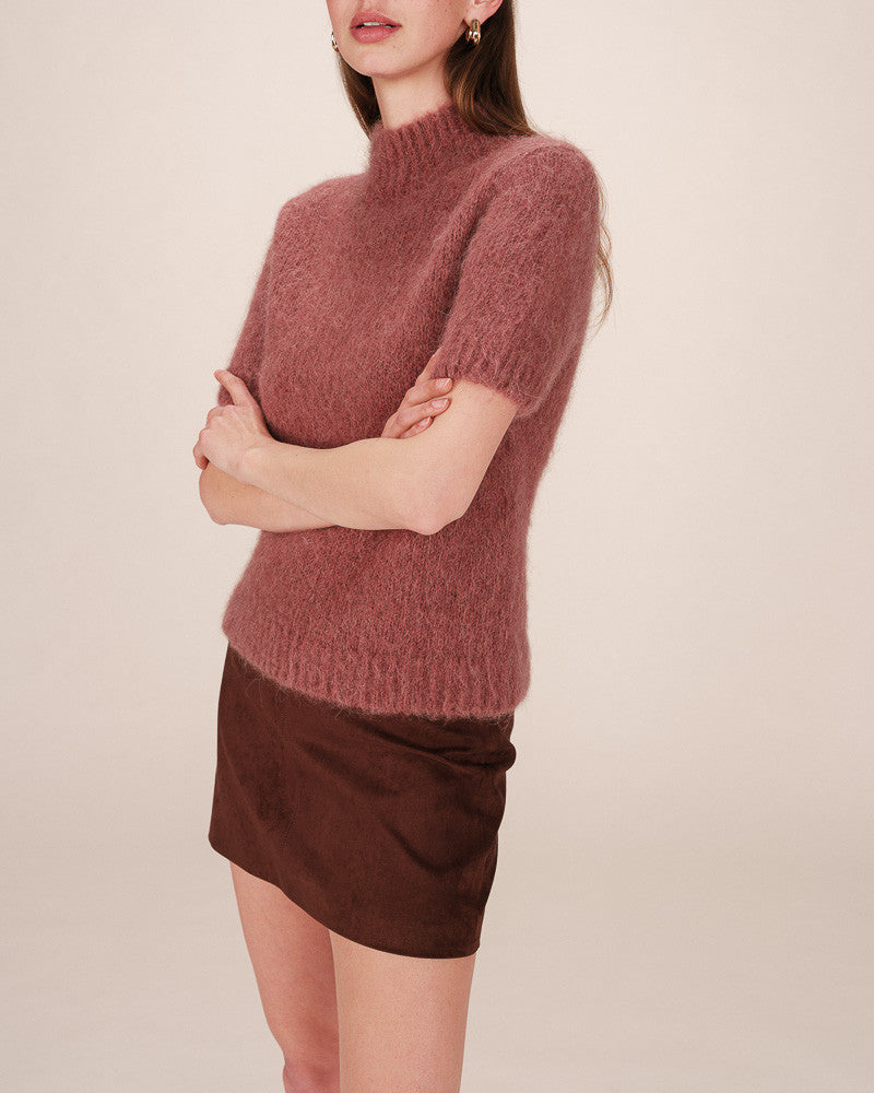 GRACE & MILA | SAULE SS PULLOVER - TERRACOTTA