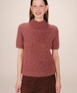 GRACE & MILA | SAULE SS PULLOVER - TERRACOTTA