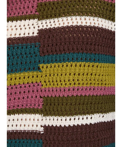 CHARLOTTE KNITTED PULLOVER - GREEN/MULTI