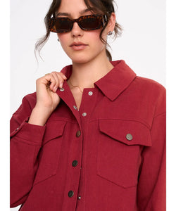 SHORT BOX JACKET - RED
