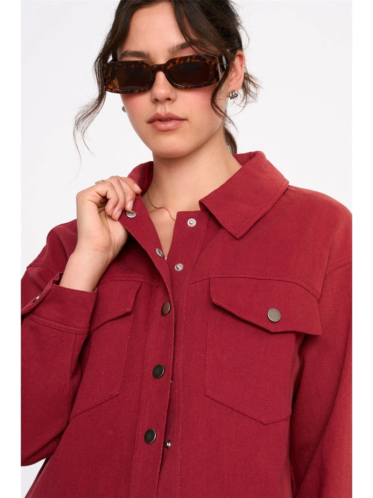 SHORT BOX JACKET - RED