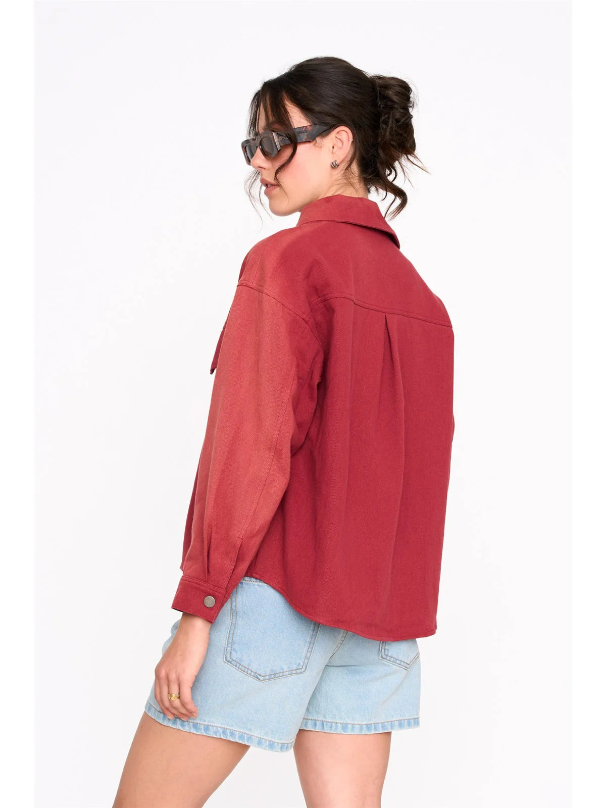 SHORT BOX JACKET - RED