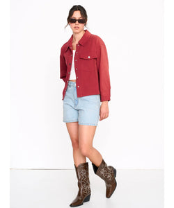 SHORT BOX JACKET - RED