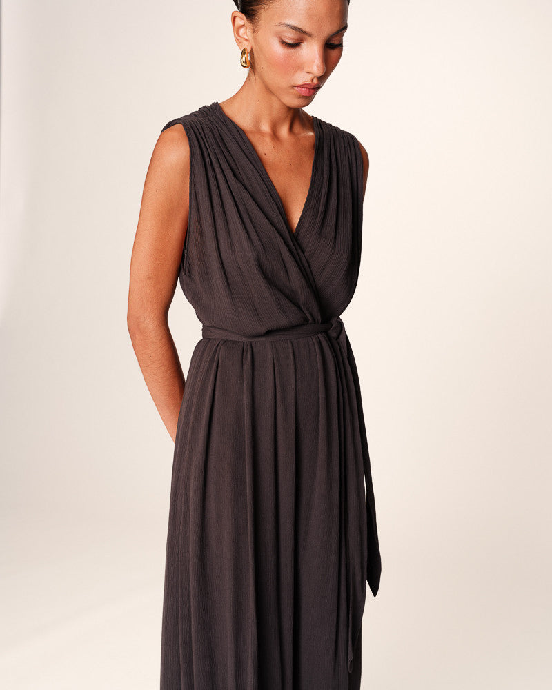 GRACE & MILA | REGIS DRESS - ANTHRACITE