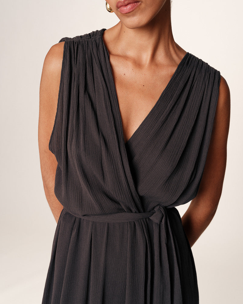 GRACE & MILA | REGIS DRESS - ANTHRACITE