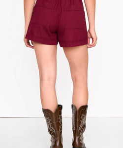 LAU SHORTS - BORDEAUX