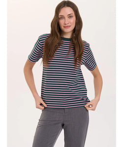 NANU STRIPED TEE - GREEN