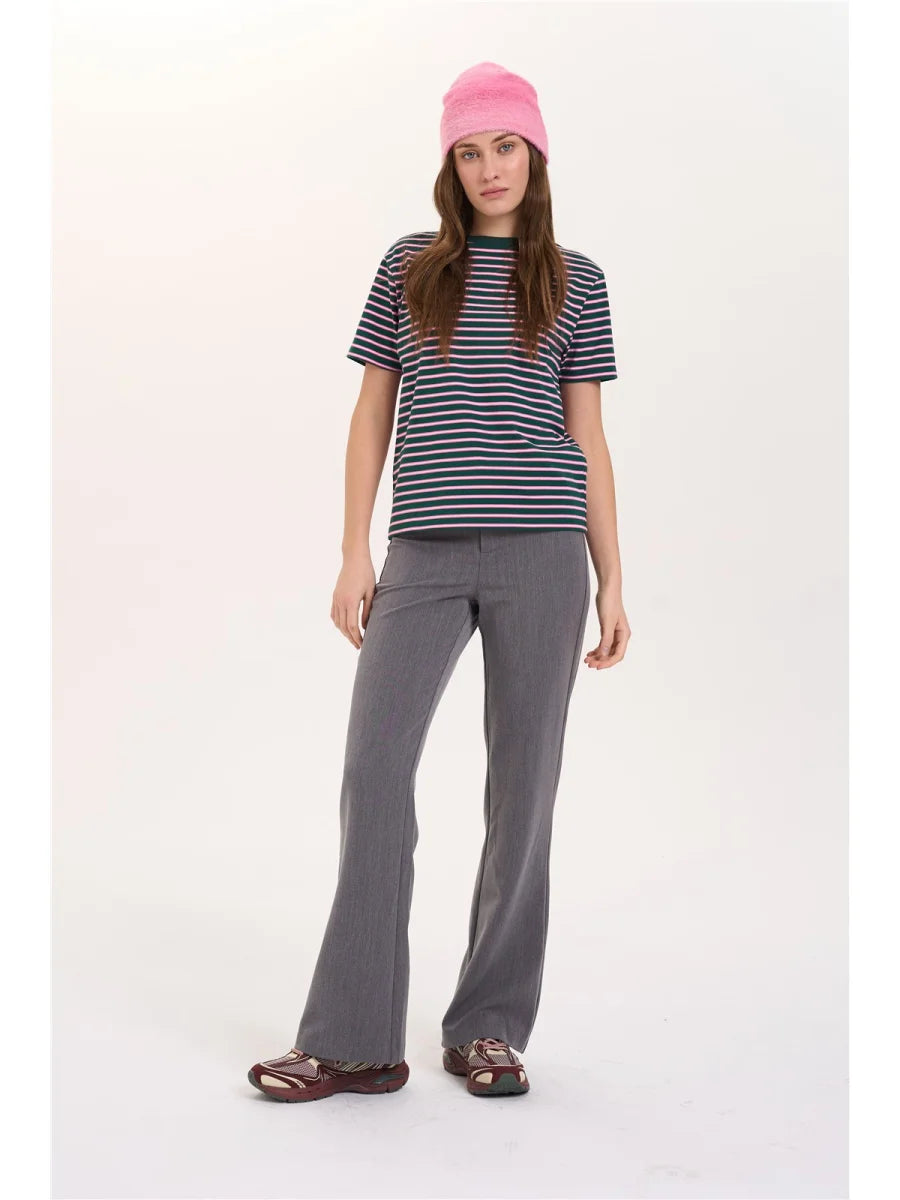 NANU STRIPED TEE - GREEN