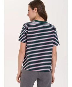 NANU STRIPED TEE - GREEN