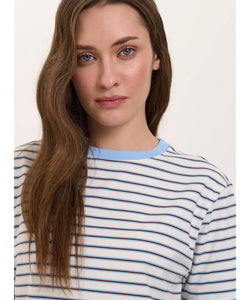 NANU STRIPED TEE - WHITE