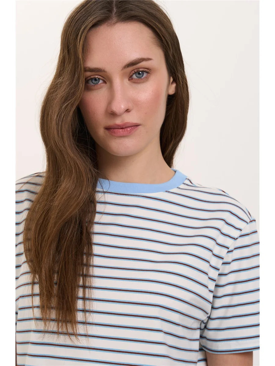 NANU STRIPED TEE - WHITE