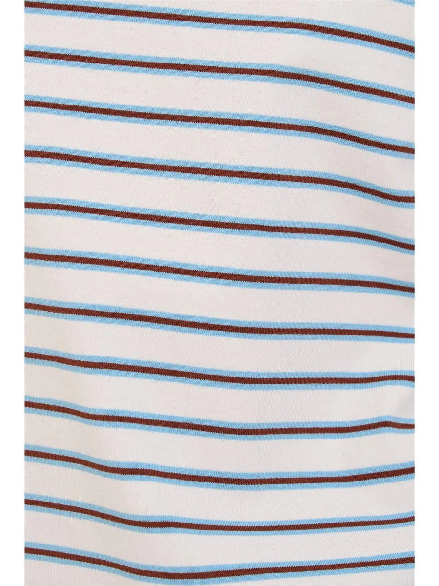 NANU STRIPED TEE - WHITE