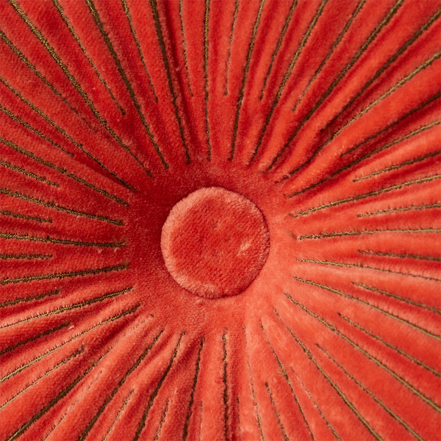 HKliving | ROUND RIPPLE CUSHION - SIENNA 50cm x 50cm