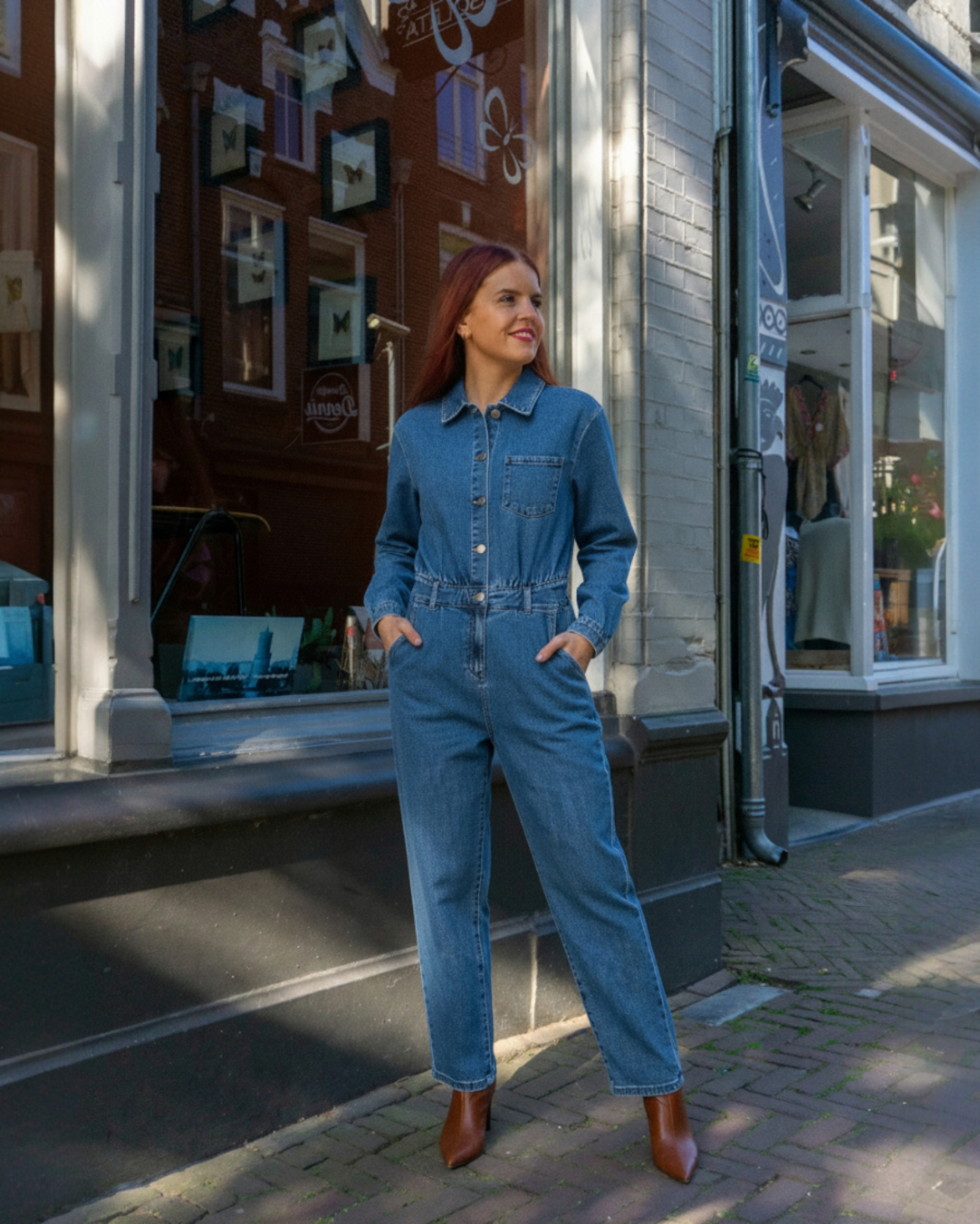TEXAS DENIM JUMPSUIT - BLUE