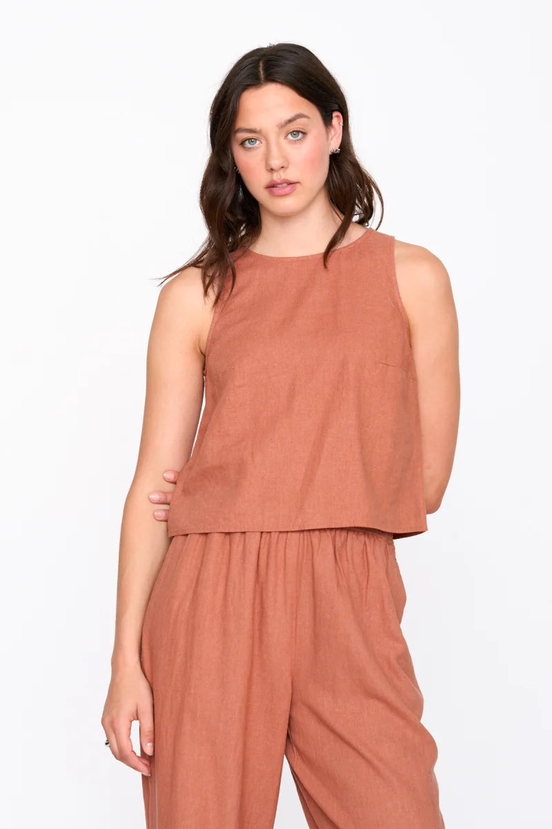 AVALYN TOP - RUST
