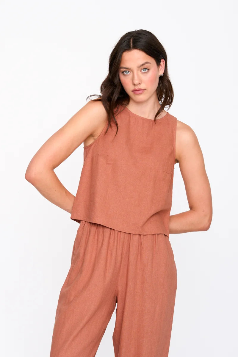 AVALYN TOP - RUST