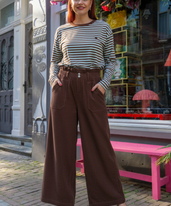 VENJA CORDUROY PANTS - BROWN