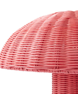 HKliving | RATTAN TABLE LAMP - BLUSH