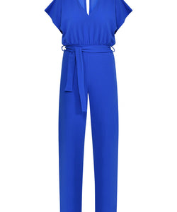 JUMPSUIT | GIRL V-NECK - BRIGHT COBALT