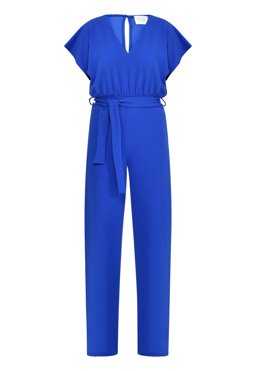 JUMPSUIT | GIRL V-NECK - BRIGHT COBALT