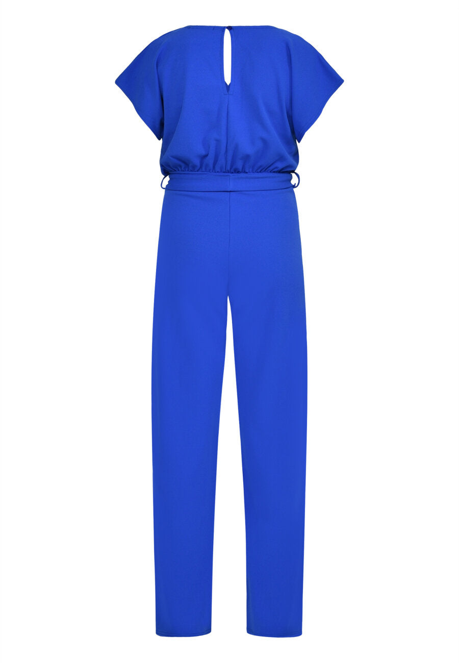 JUMPSUIT | GIRL V-NECK - BRIGHT COBALT
