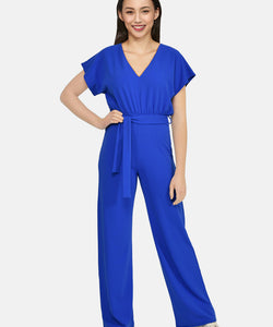 JUMPSUIT | GIRL V-NECK - BRIGHT COBALT