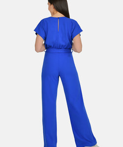 JUMPSUIT | GIRL V-NECK - BRIGHT COBALT