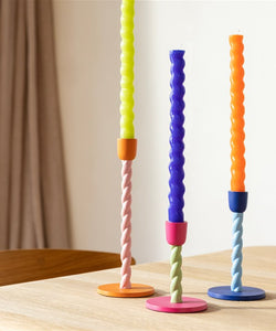 &k | CANDLE GROOVE - LIME GREEN