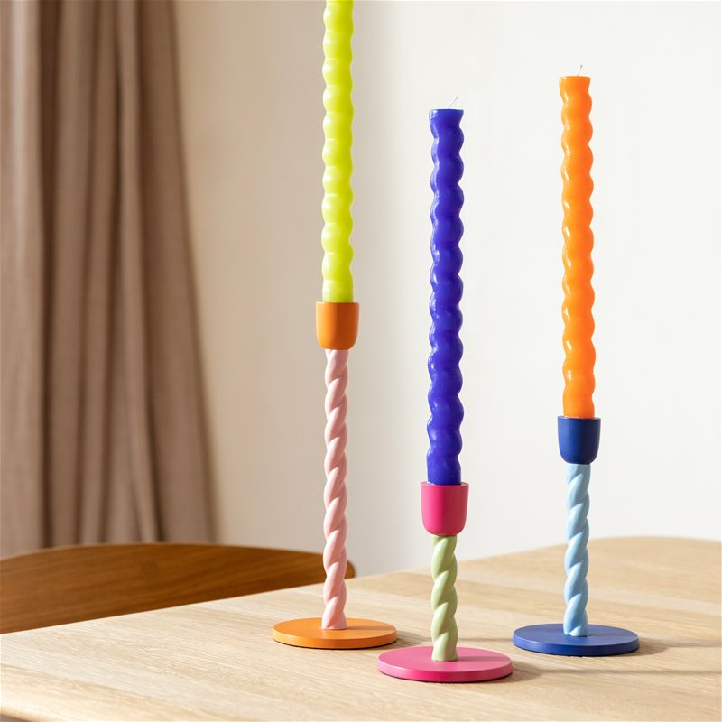 &k | CANDLE GROOVE - LIME GREEN