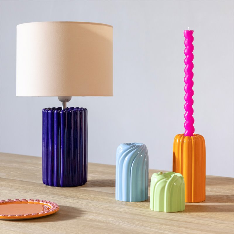 &k | CANDLE GROOVE - LIME GREEN